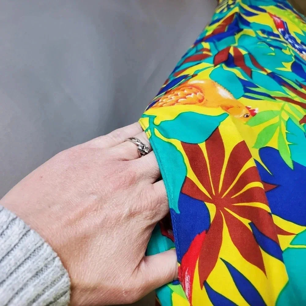 JACK WINTER | Vintage Parrot Tropical Print Skirt sz 12